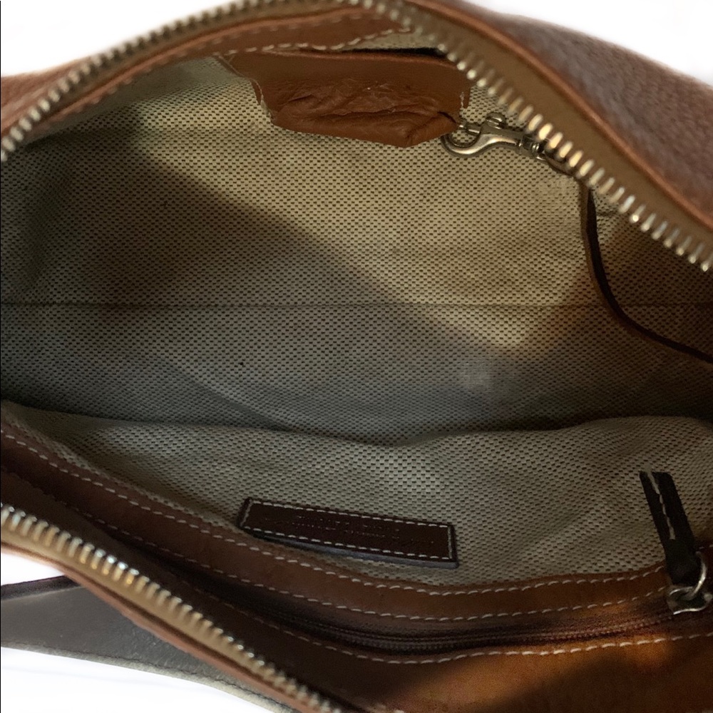 •SOLD•DOONEY & BOURKE Pebbled Brown Leather Shoulder Bag - Picture 6 of 9